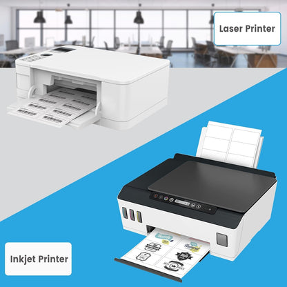 2" x 4" Matte White Printable Labels, 5000 Labels Stickers for Laser/Inkjet
