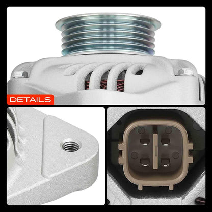 Alternator with Suzuki SX4 2007-2009 2.0L 12V 80A 5-Groove Pulley Clockwise