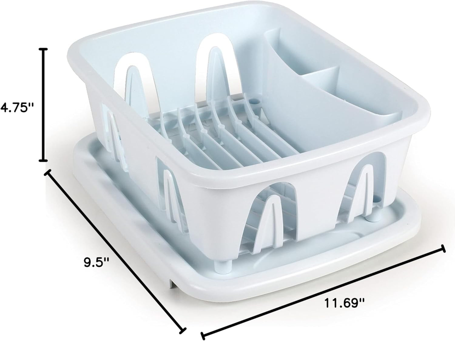 RV Mini Dish Drainer & Tray - Features a Sloped Drain Tray Design, Heavy-Duty