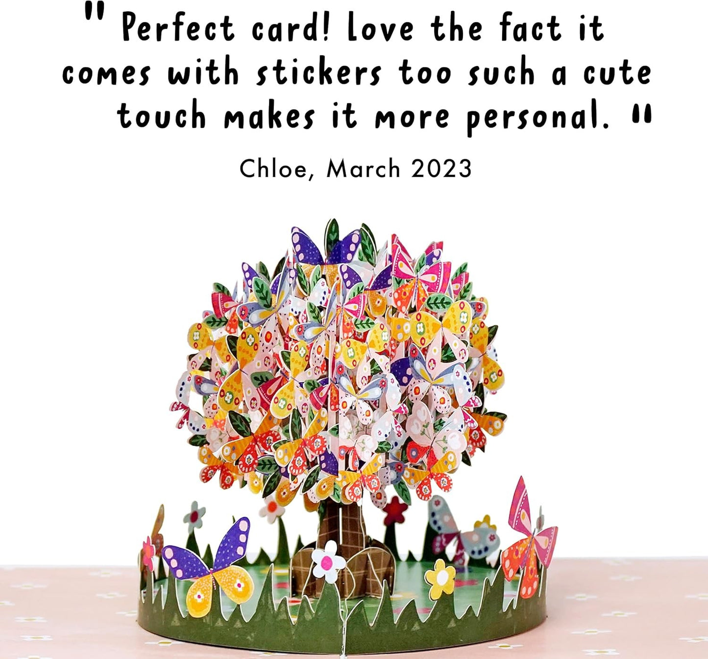Pop Up Birthday Cards For Women - Butterflies Pop Up Card For Her - Butterfly