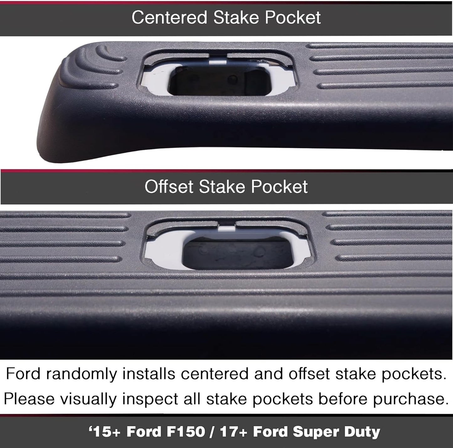 Offset Flush Fit Retractable Truck Bed Tie Downs for '15-'25 Ford F150, '17-'25