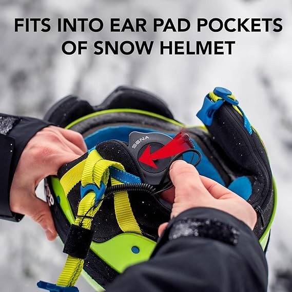 Snowtalk 2 Universal Bluetooth Snow Helmet Headset w/ Wireless Intercom