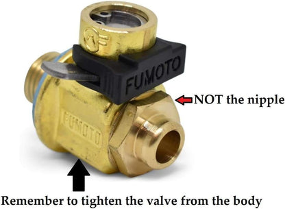 F137S LC-10 S-Series Large Body Valve with Short Nipple and LC-10 Lever Clip