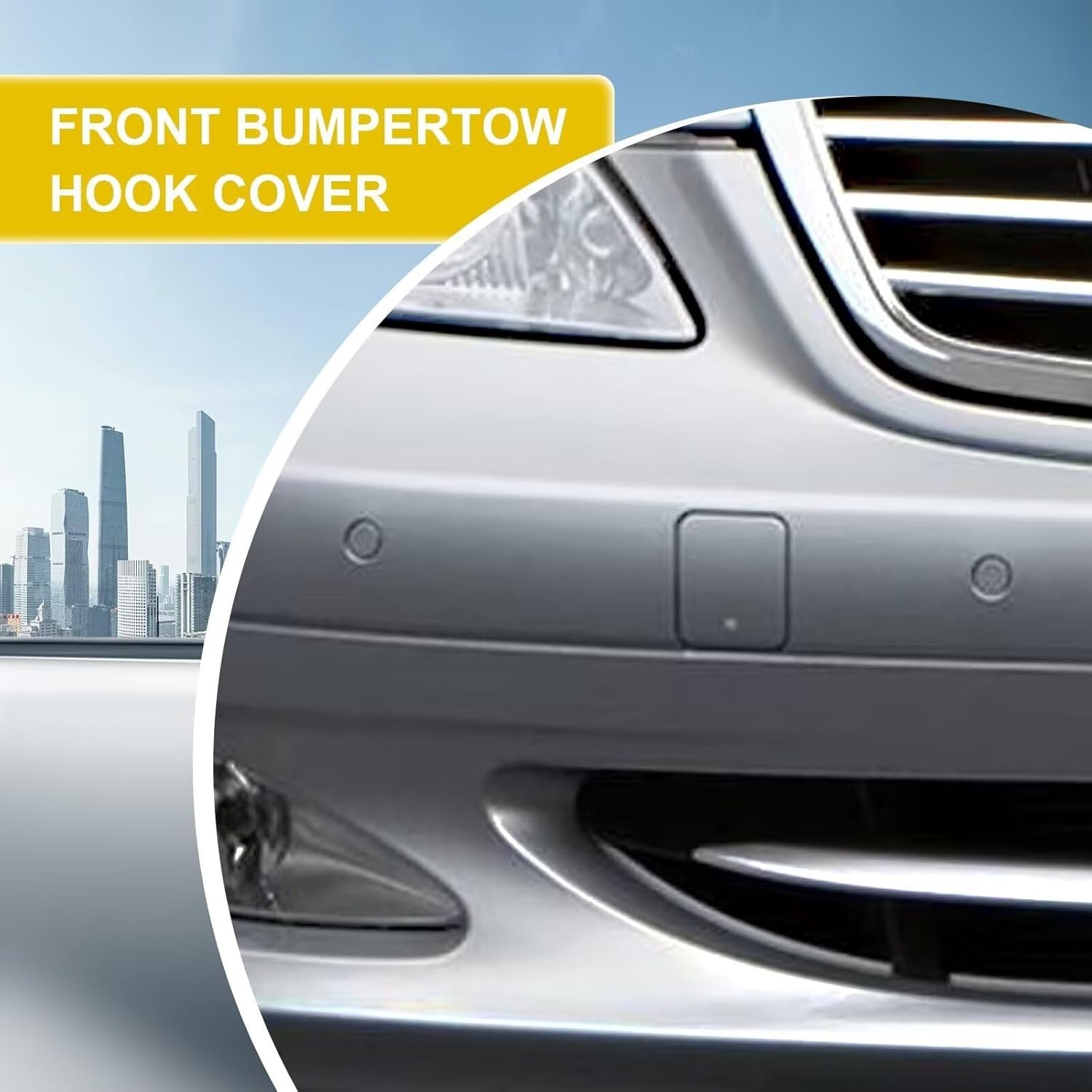 Car Front Bumper Tow Hook Cover with Mercedes-Benz S Class W221 S280 2007-2009