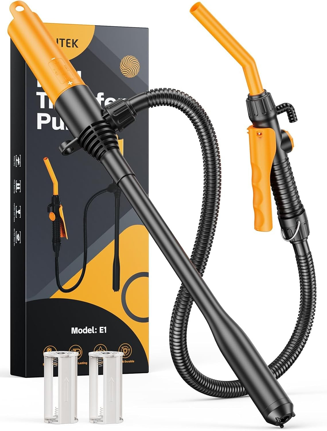 Fuel Transfer Pump Battery Powered 2.6GMP Portable Siphon Pump with Controlled