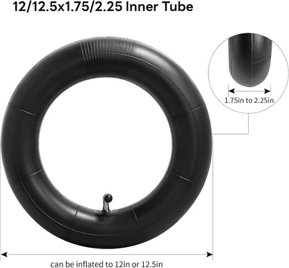 Heavy Duty 12/12.5x1.75x2.25 Thick 40% Butyl Inner Tube 12 1/2 x 2 1/4 Inner