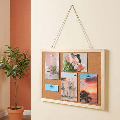 Cork Bulletin Board 15.7x11.8in – Thick Cork Surface Prevents Crumbling