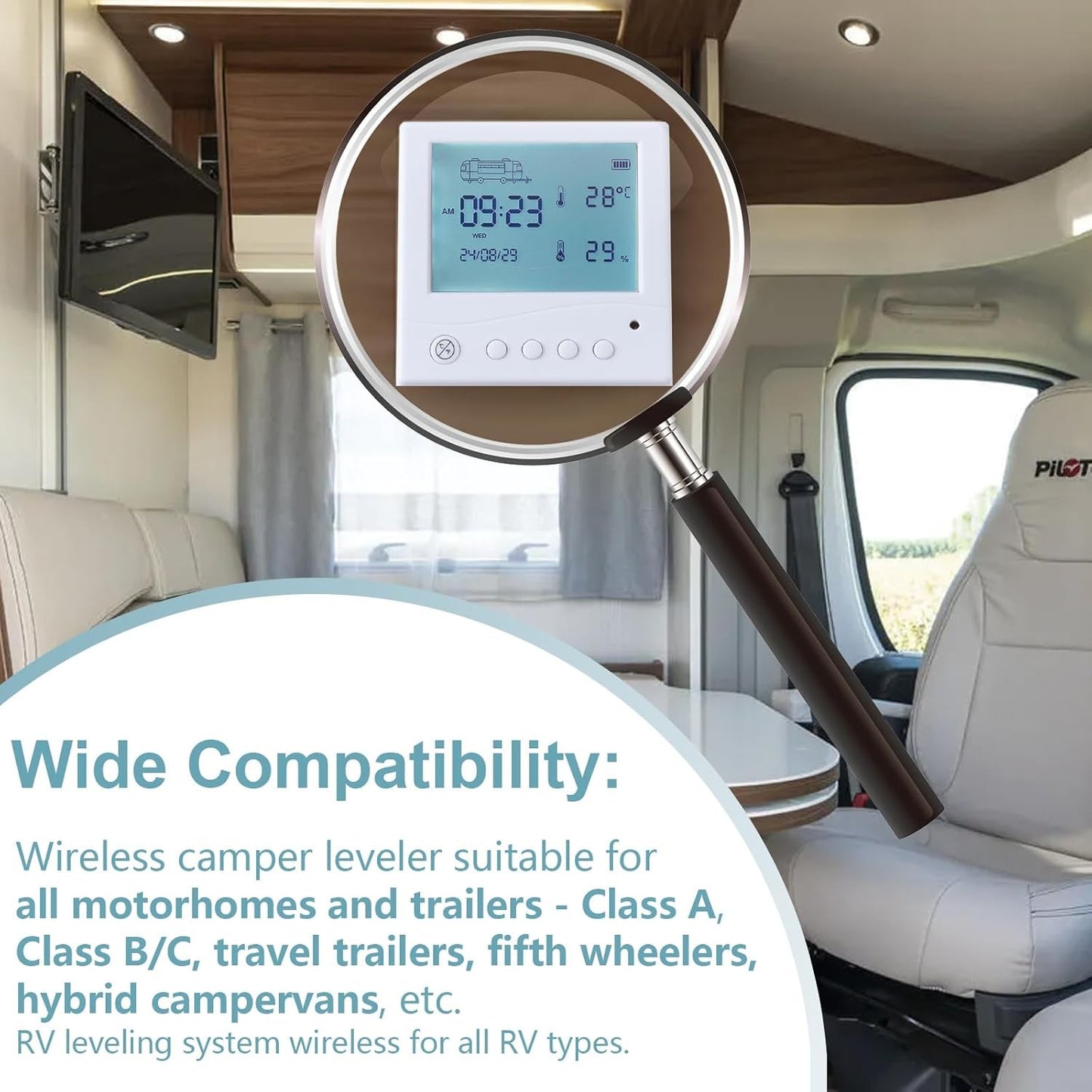 Wireless RV Leveling System Camper Leveling System Travel Trailer Leveling