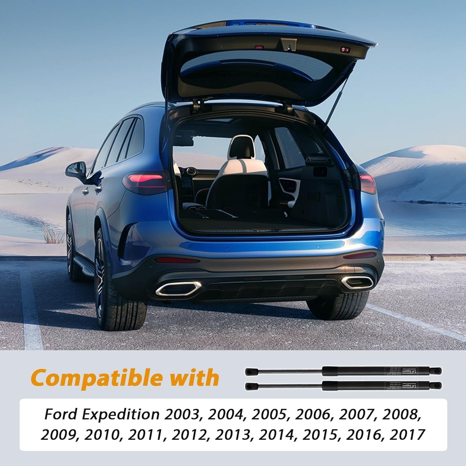 Rear Trunk Lift Supports for Ford Expedition 2003-2017 Tailgate Gas Shock Struts