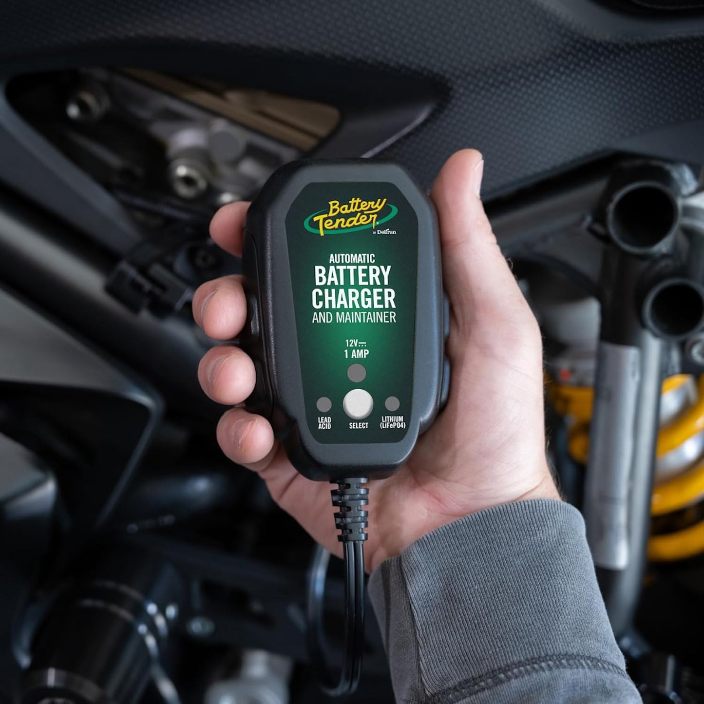 Junior 12V, 800mA Battery Charger and Maintainer for Lead Acid and Lithium