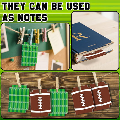 50 Pack Plastic Tabbed Football Card Dividers, Sports Trading Card Separators