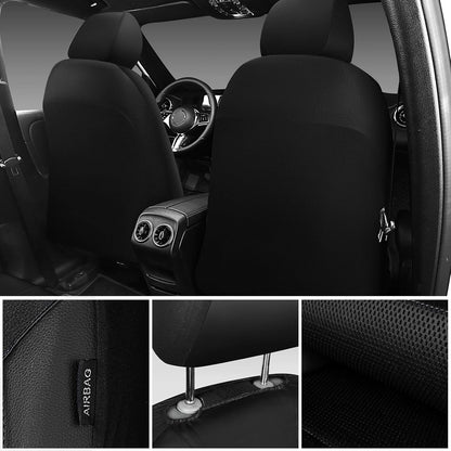 Universal Leather Two Front Seat Covers,Sport seat Covers fits Most Cars, SUVs