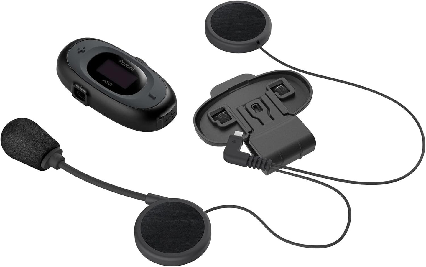 Parani A10 Intercom Headset for Motorcycles (Boom Mic)