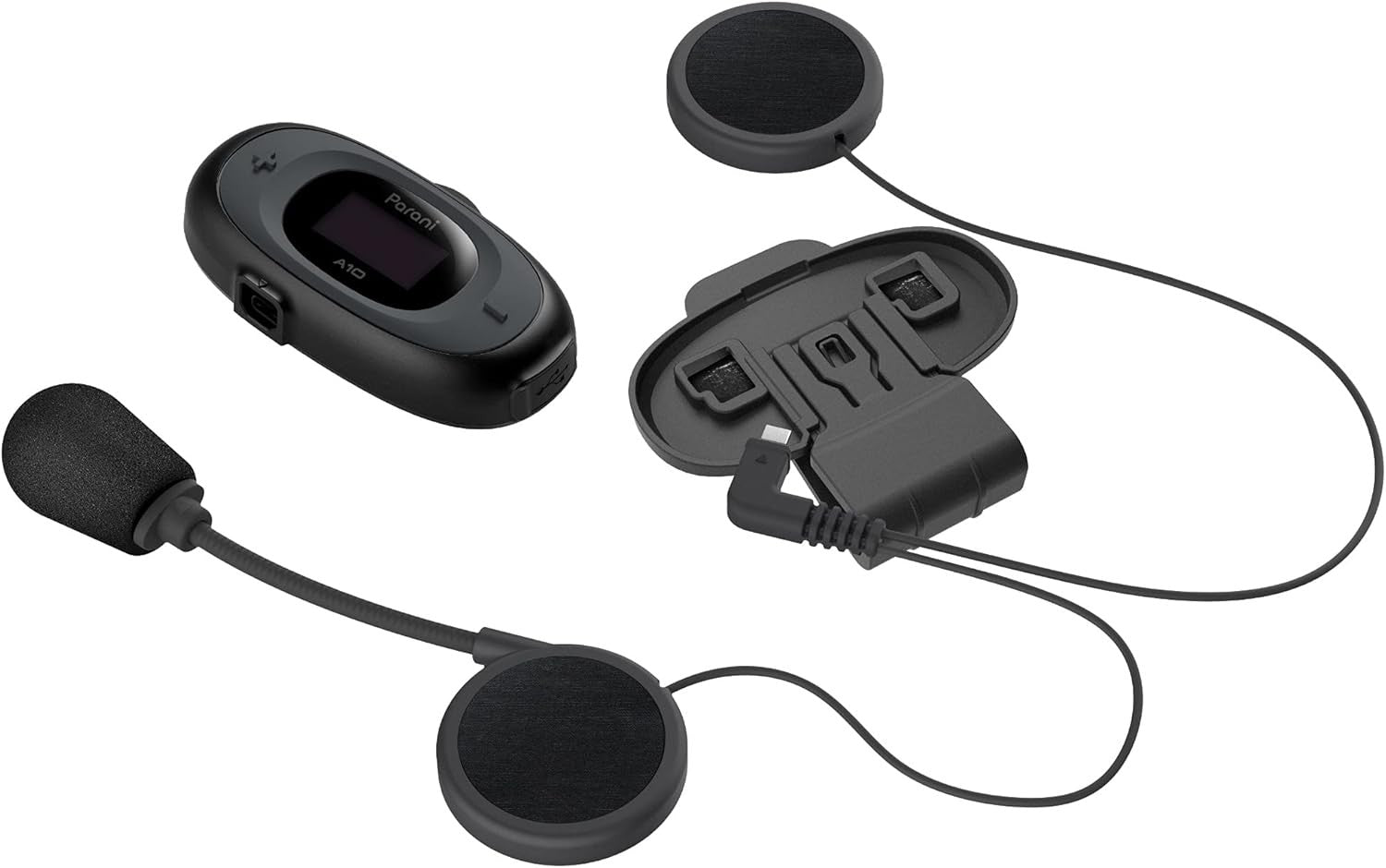Parani A10 Intercom Headset for Motorcycles (Boom Mic)