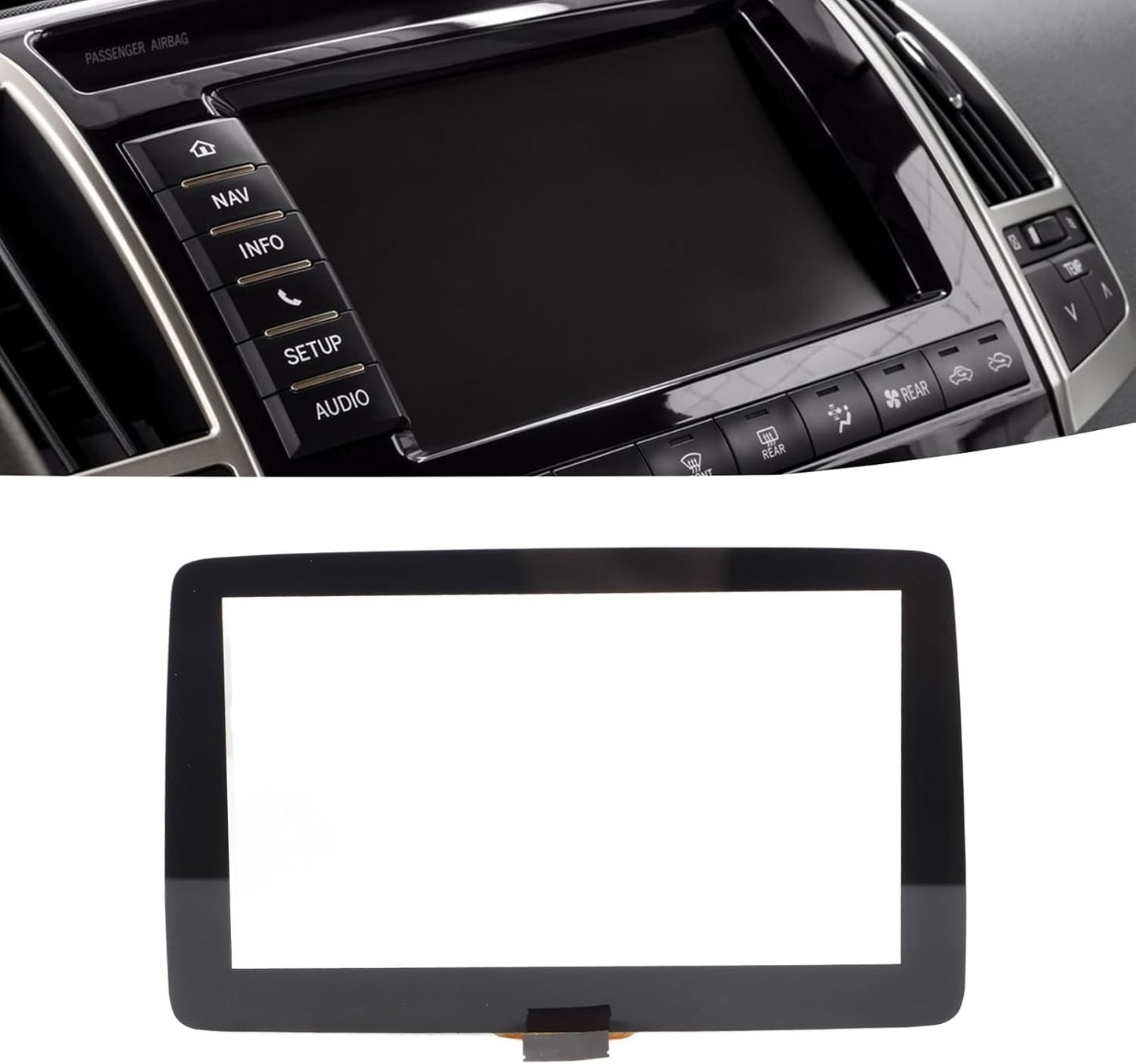 7" Touch Screen Digitizer Replacement for 2014-2016 Mazda 3 Infotainment