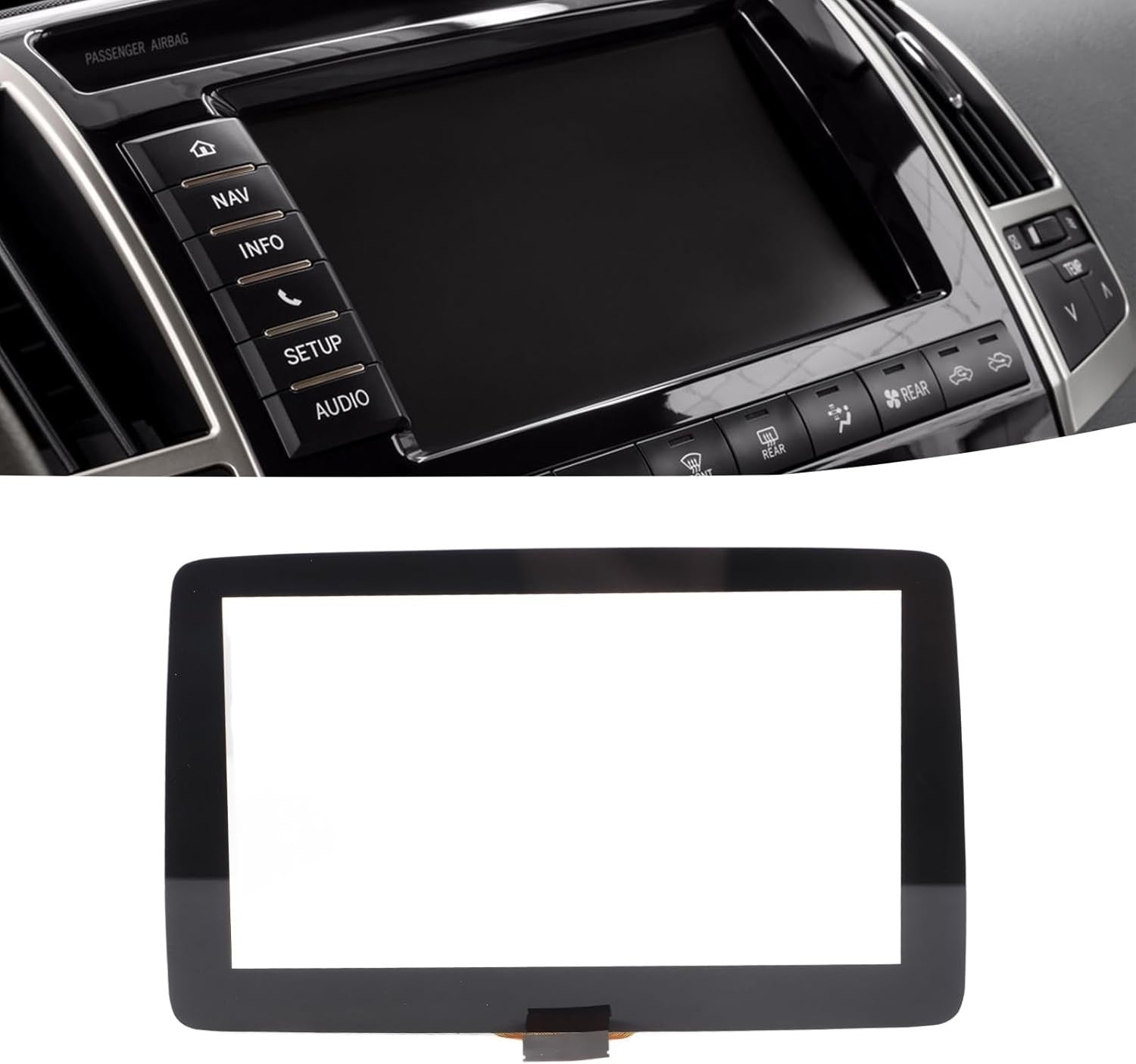 7" Touch Screen Digitizer Replacement for 2014-2016 Mazda 3 Infotainment