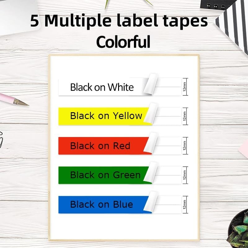 5-Pack Compatible Brother P Touch Label Tape Multicolors TZe-231 tz431 531