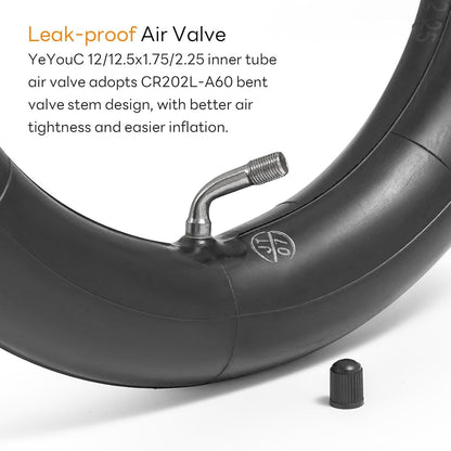 Heavy Duty 12/12.5x1.75x2.25 Thick 40% Butyl Inner Tube 12 1/2 x 2 1/4 Inner