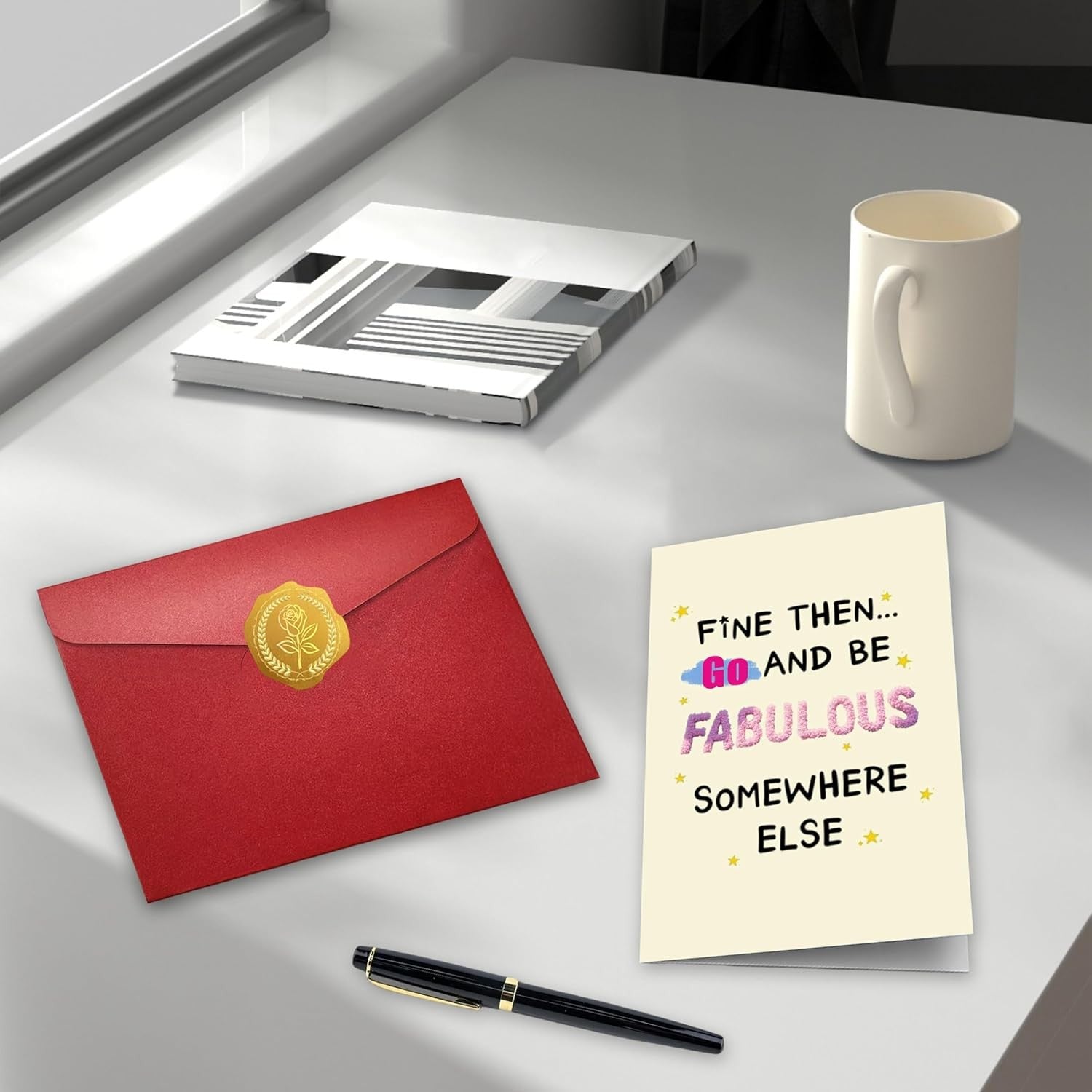 Funny Leaving Card for Coworkers, Humorous Farewell Cards for Coworkers Friend