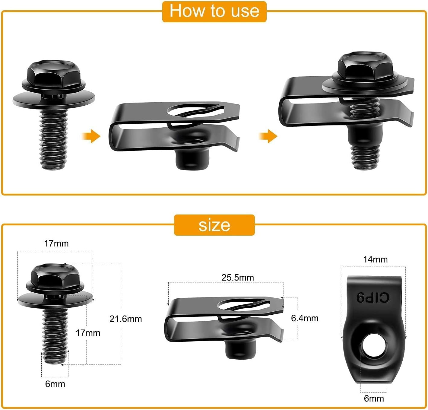 GRC-70 35PCS Engine Under Cover Splash Shield Guard Body Bolts Bumper Fender