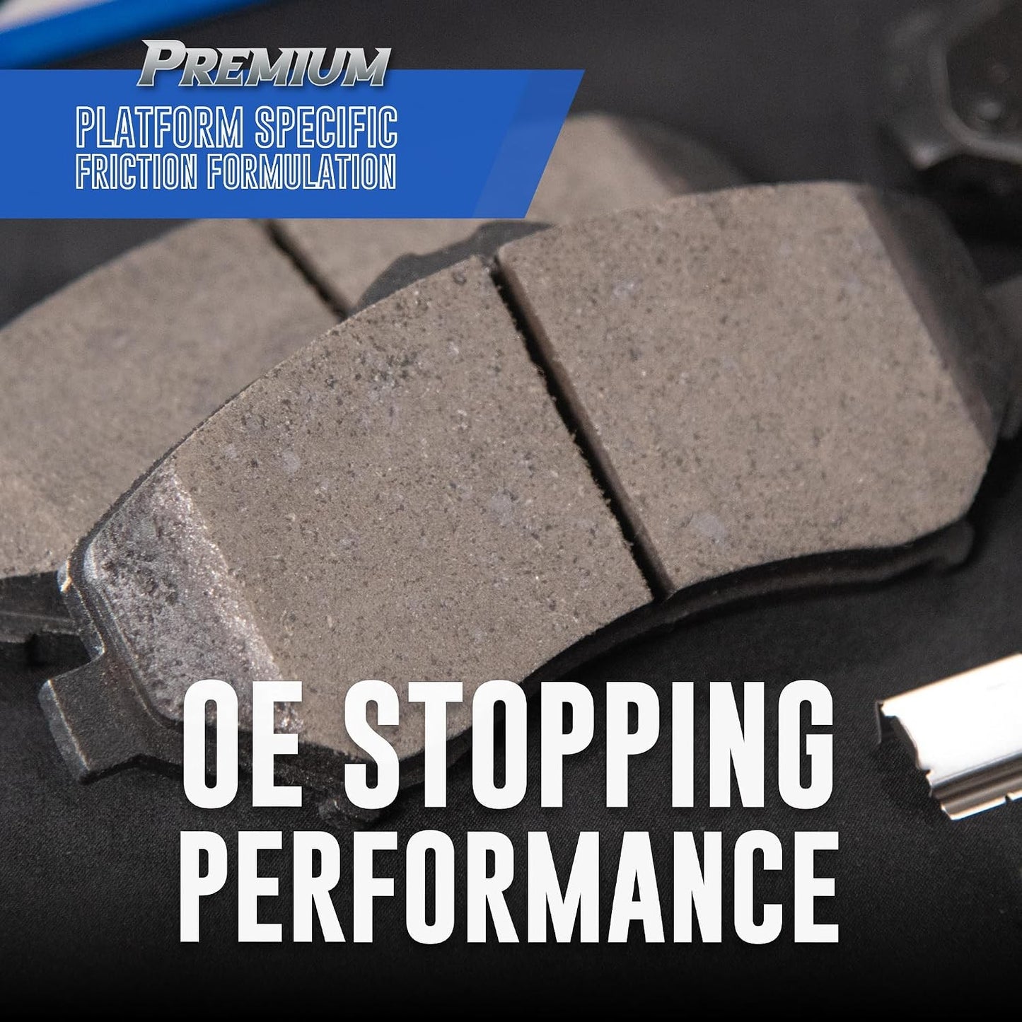Premium SBM687 Semi-Metallic Front Brake Pads for select Audi A3, A4, A4 Quattro