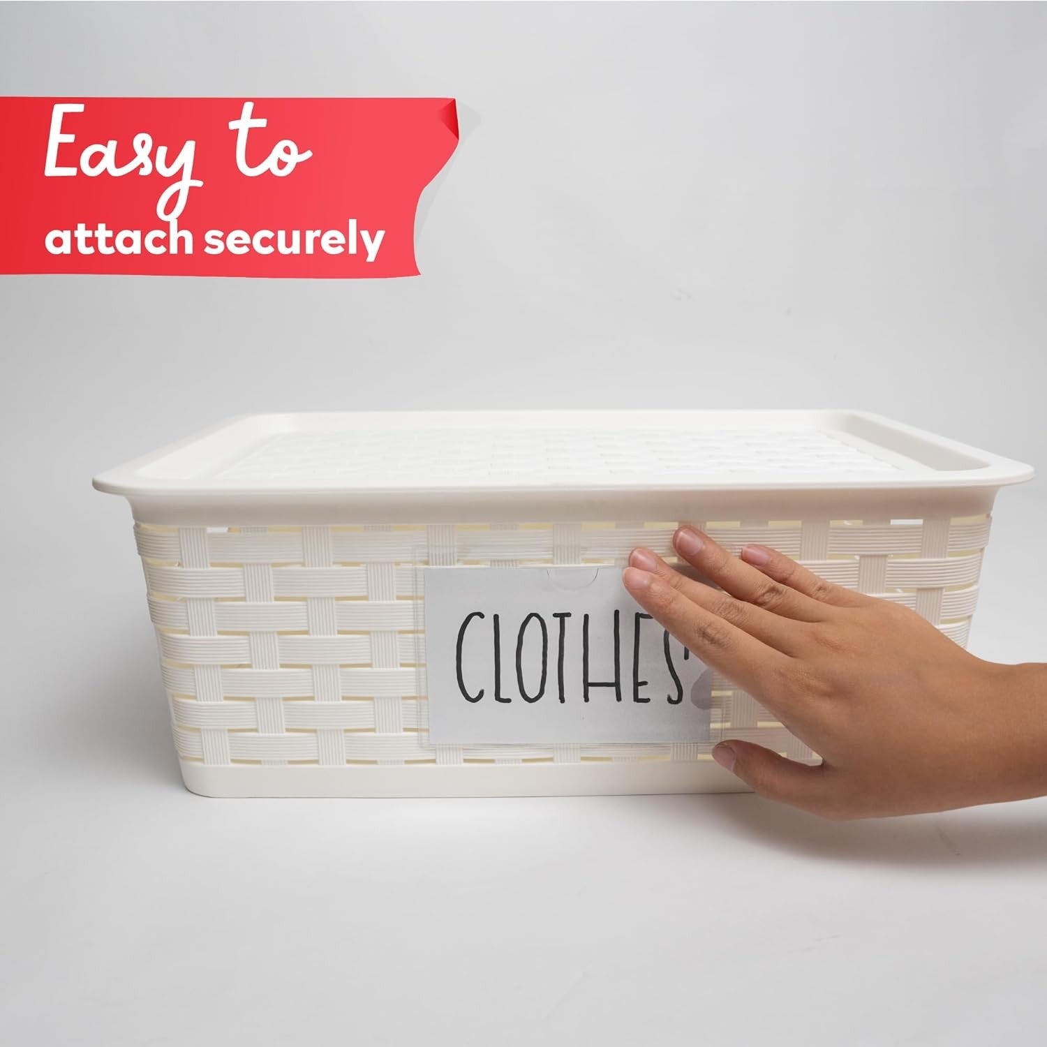 Clear Adhesive Pockets for Labels 3" x 5" 50Pack Self Adhesive Index Card Holder