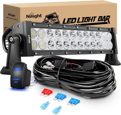 13.5Inch 72W Curved Spot Flood Combo Led Light Bar Off Driving RoadFog Light 12V