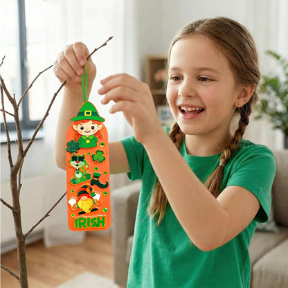 36 Sets St Patricks Day Crafts for Kids Foam DIY Bookmarks Ornaments Craft Kits