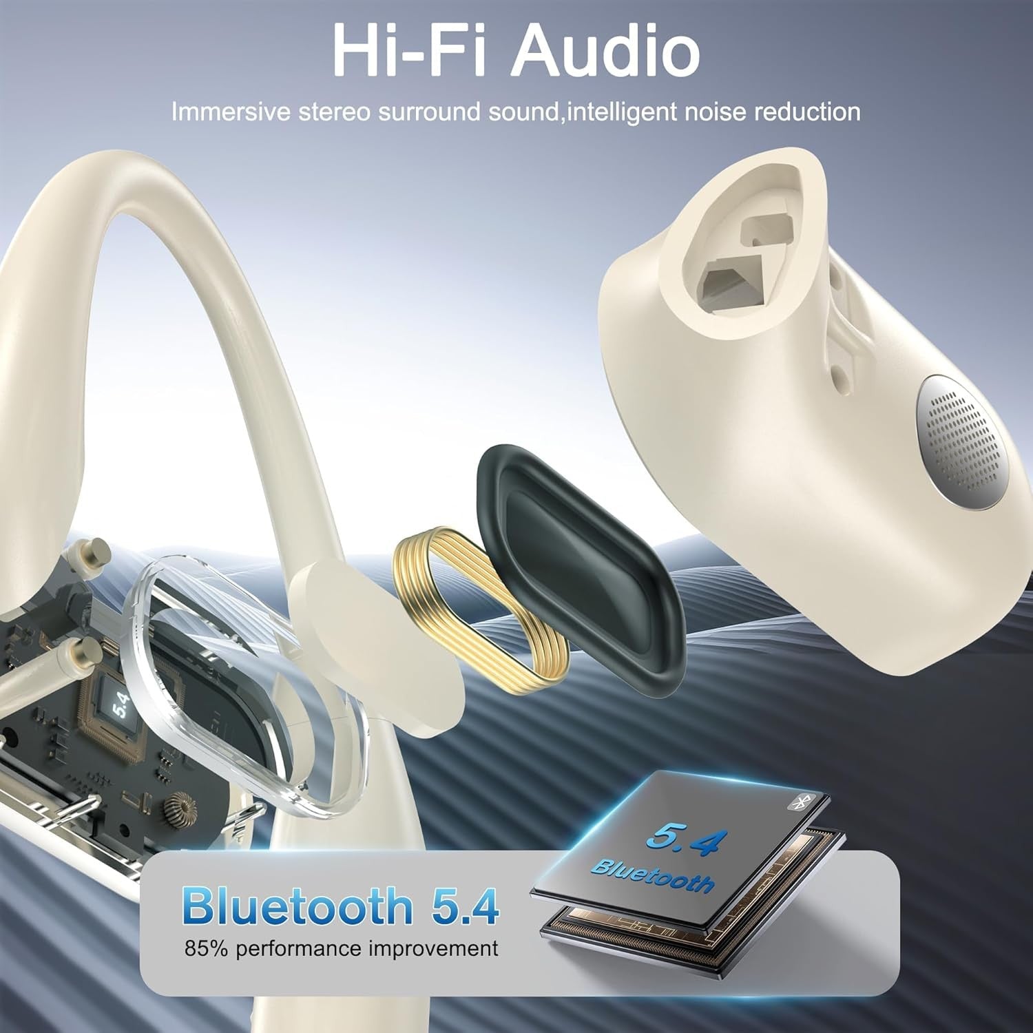 Wireless Earbuds Bluetooth Headphones - 3-in-1 Translation Earbuds Real Time