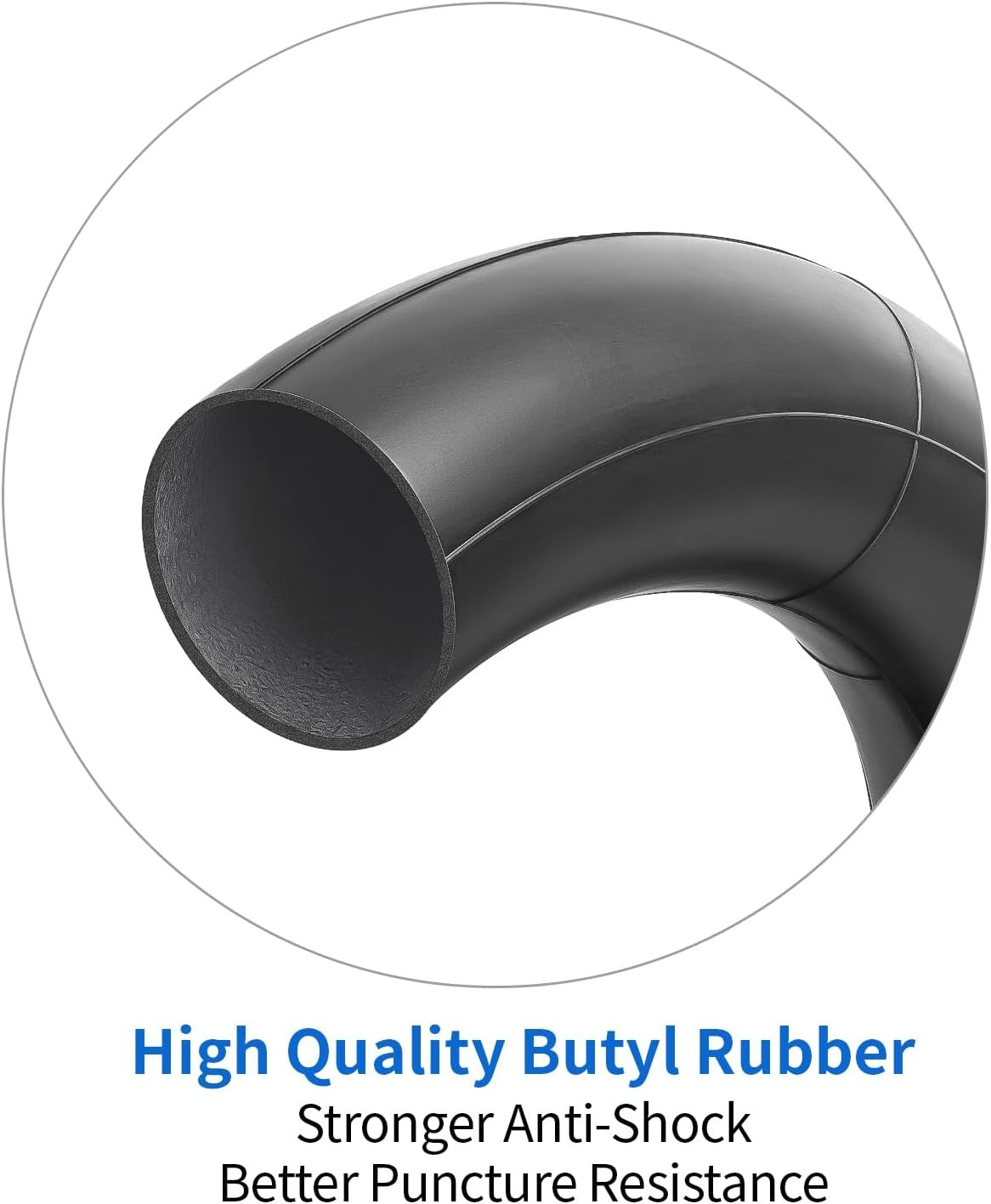 14x2.125 Butyl Bike Inner Tube 14 Inch Bike Tube with CR202 Bent Valve Stem 2Pcs