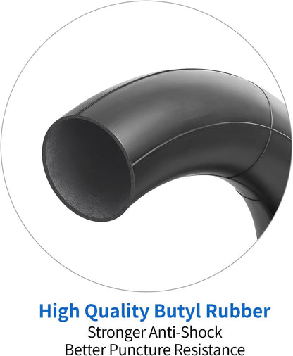14x2.125 Butyl Bike Inner Tube 14 Inch Bike Tube with CR202 Bent Valve Stem 2Pcs