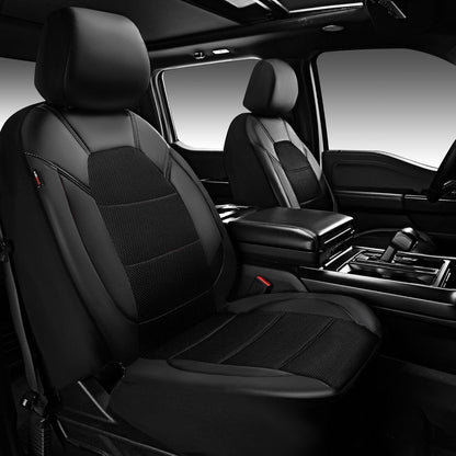 Universal Leather Two Front Seat Covers,Sport seat Covers fits Most Cars, SUVs