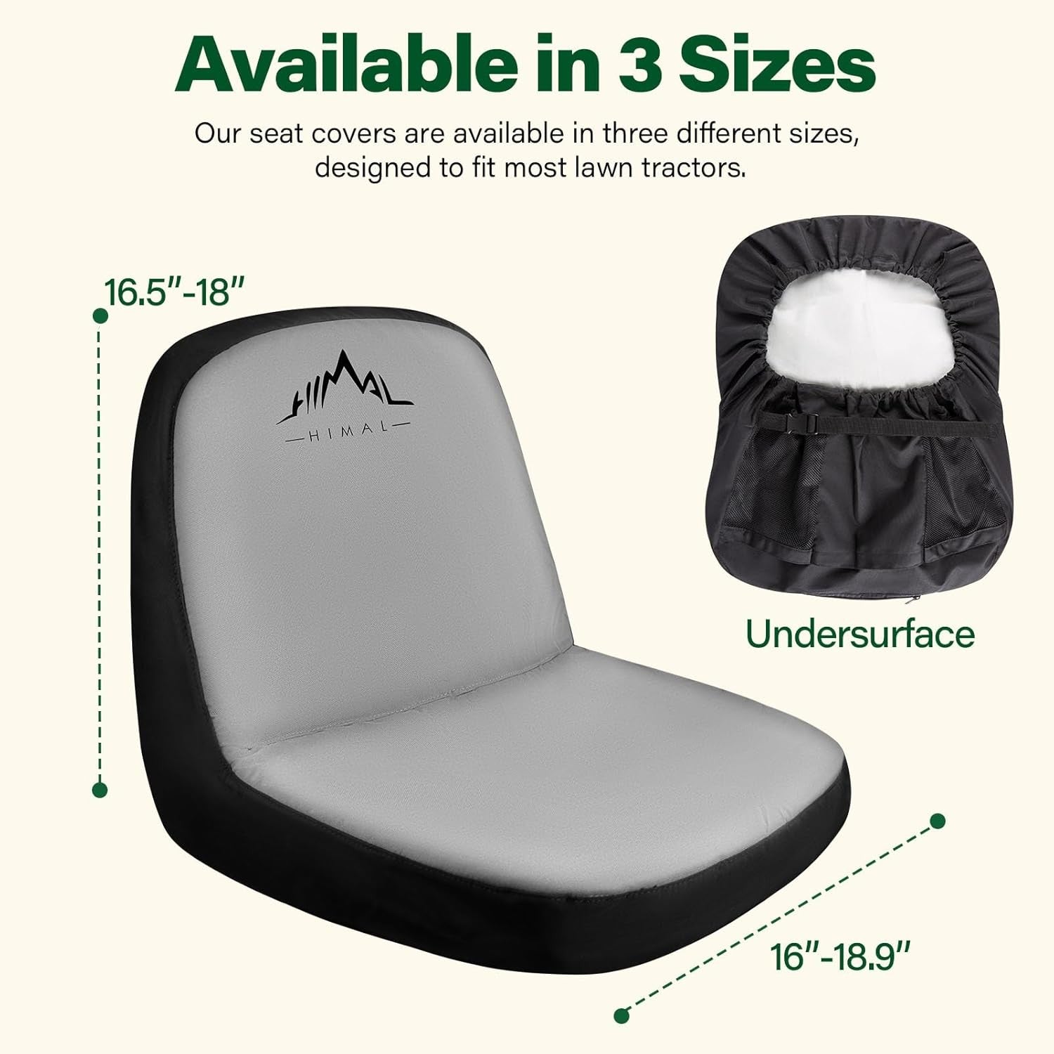 Riding Lawn Mower Seat Cover, Durable 600D Polyester Oxford Durable Tractor