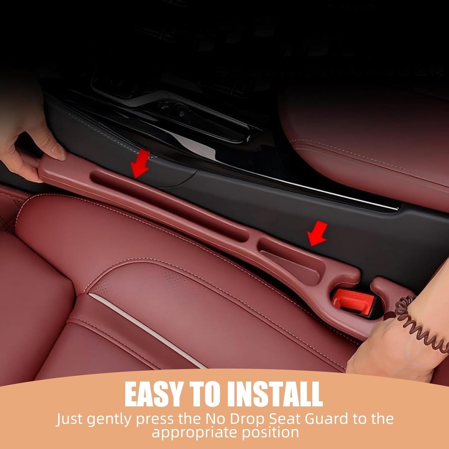 Car Seat Gap Filler Set of 2, Premium Interior Car Accessories, Multifunctional