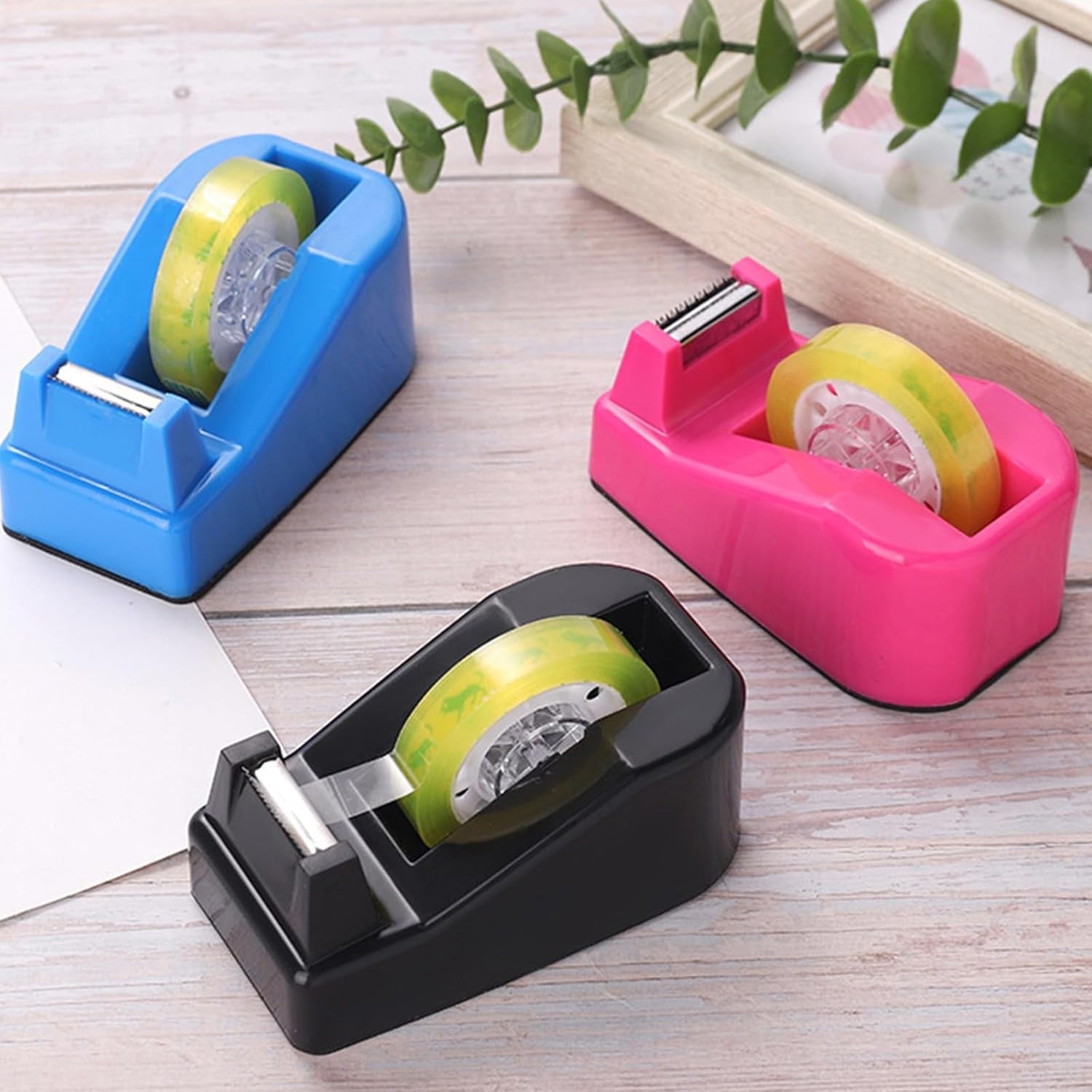Desktop Tape Dispenser, Desk Tape Dispenser, Weighted Tape Roll Dispenser