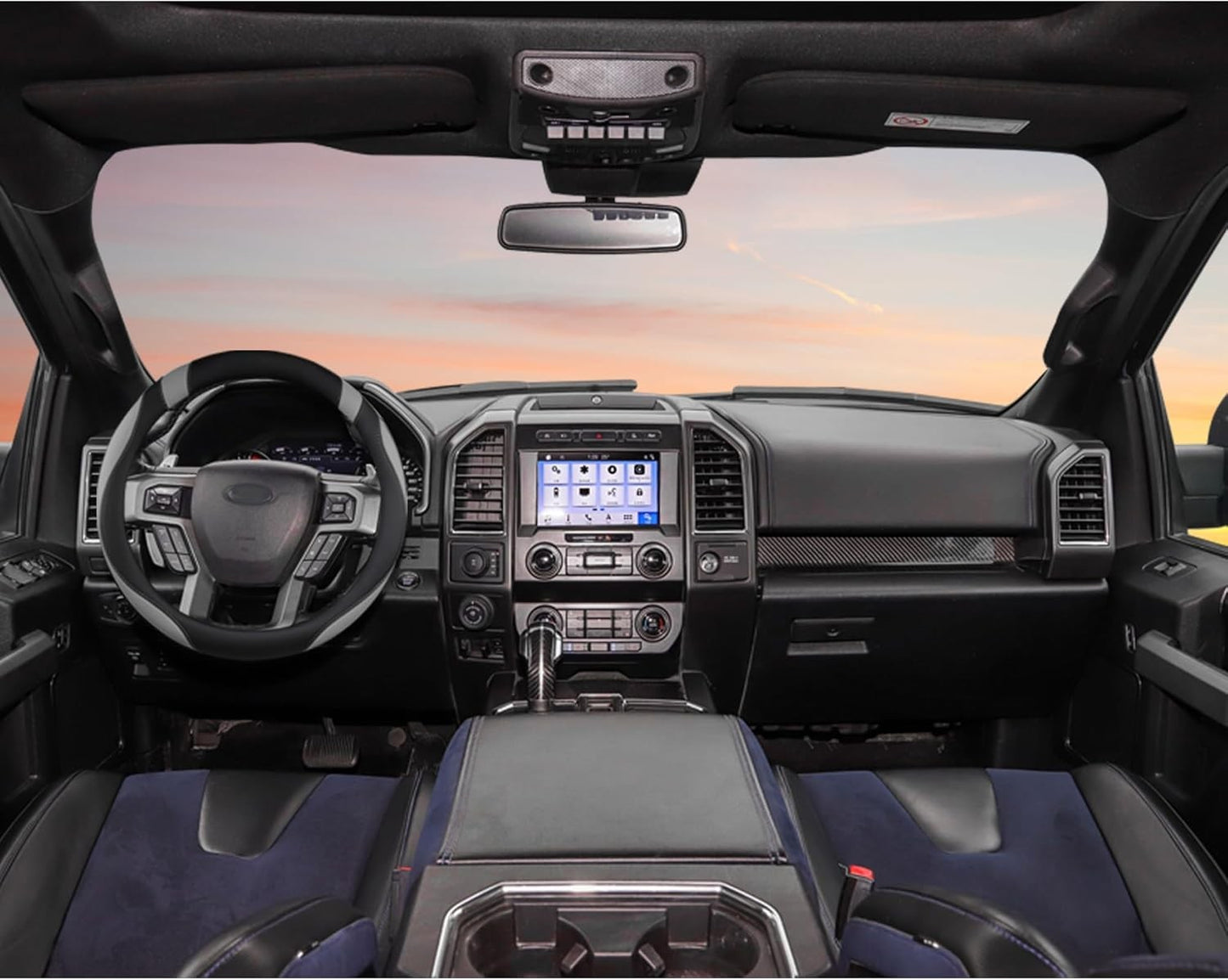 Customized Auto Car Steering Wheel Cover for Ford F-150, F-250, F-350 Expedition