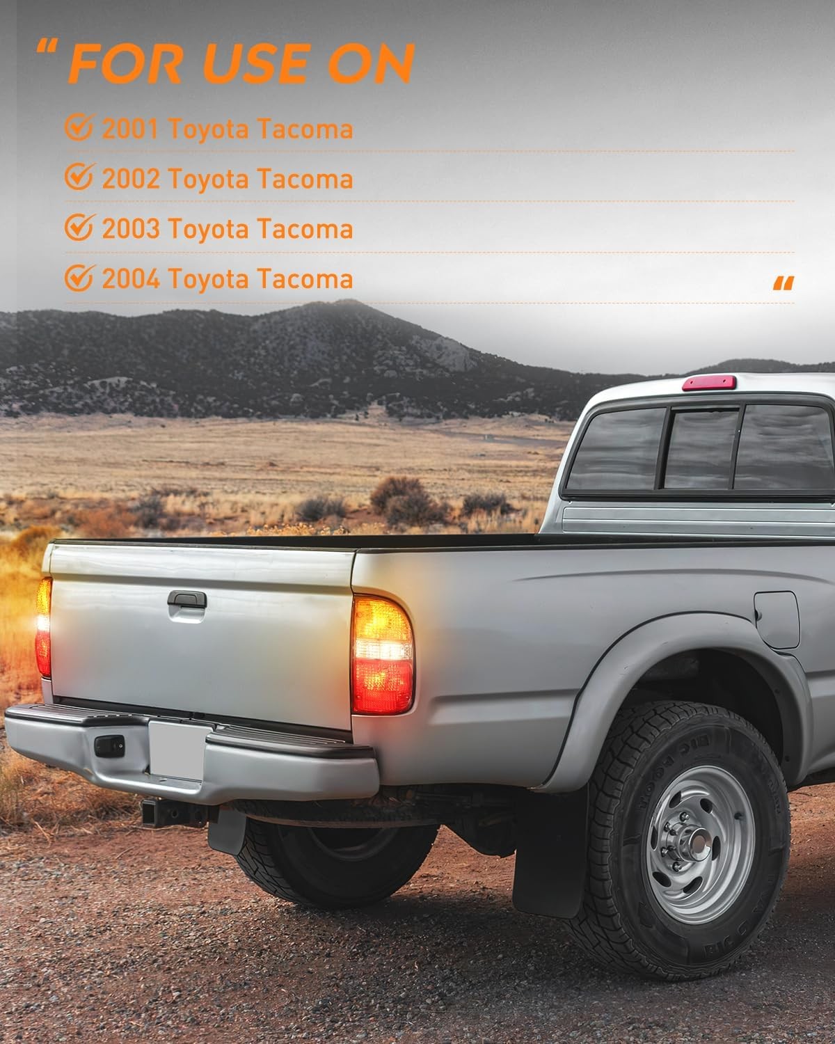 Taillight Assembly with 2001-2004 Toyota Tacoma Rear Lamp Replacement OE Style