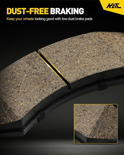 D1202 Ceramic Brake Pad Set For Hyundai Santa Fe 07-09 13-16 Kia Sedona 06-12