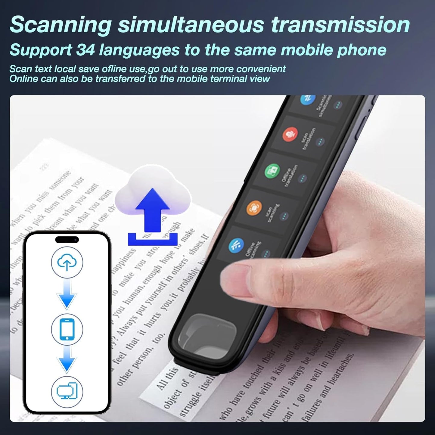 Translation Pen 3.71" Scan Translation Pen for 142 Language Scanning Reading Pen