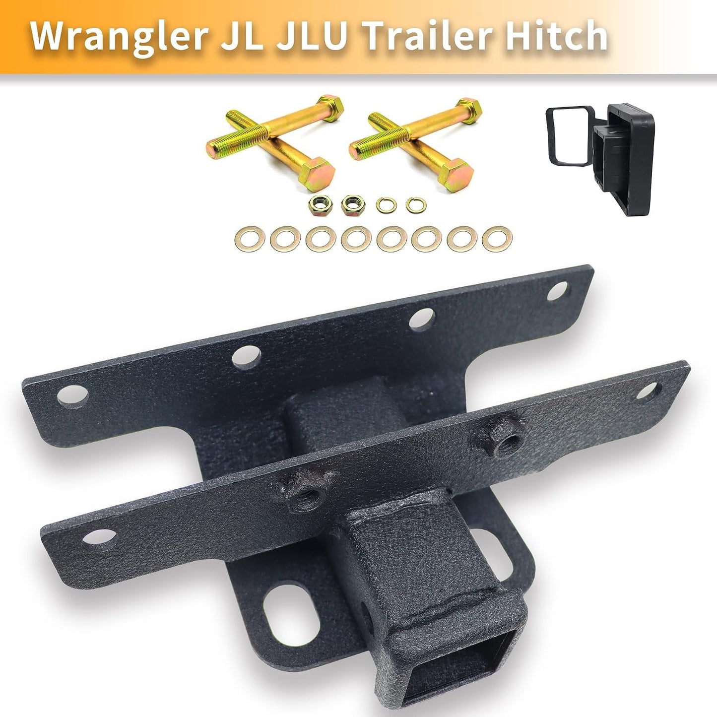 Wrangler JL Tow Hitch, 2" inch Tow Trailer Hitch Receiver for 2018-2024 Wrangler