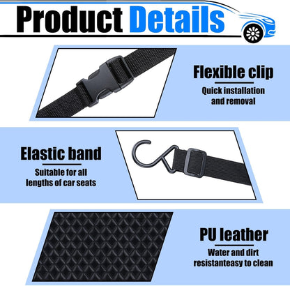 Car Purse Holder Between Seats, Leather Auto Front Seat Handbag Organizer Pocket