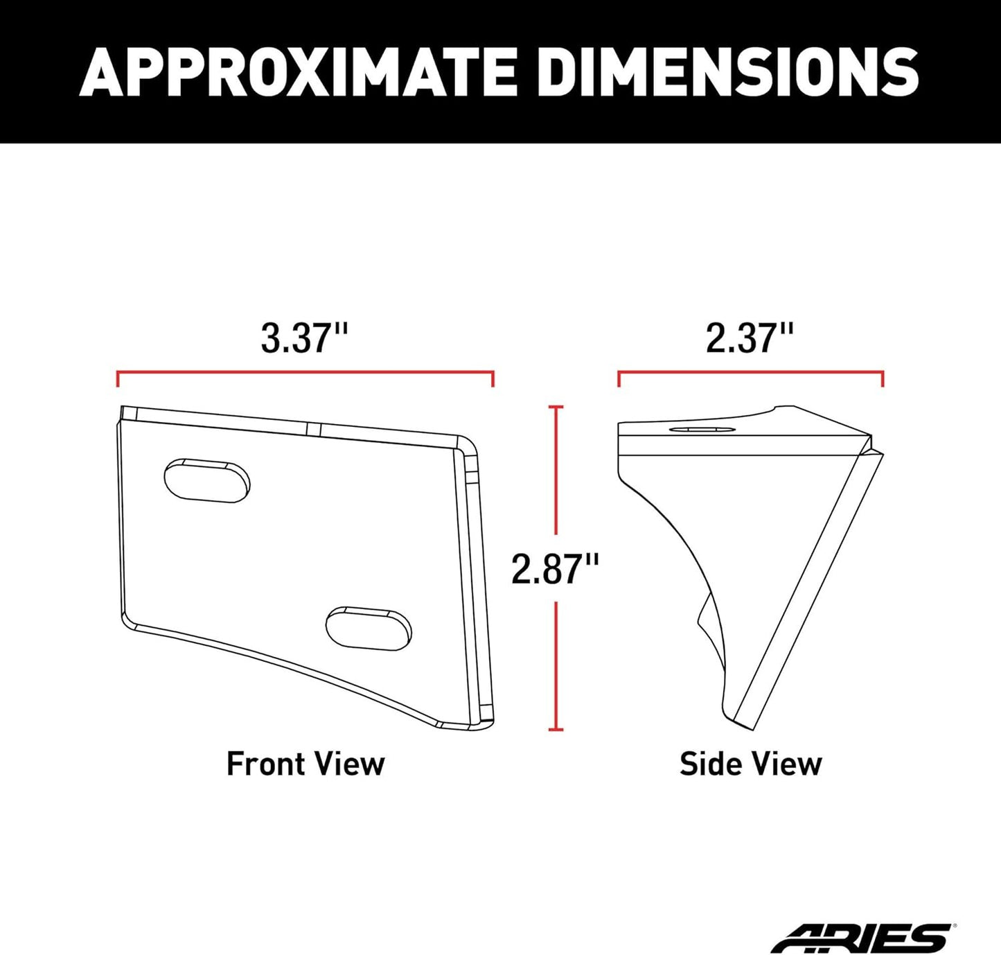 AR15800 Jeep Wrangler JK Windshield Light Brackets, LEDs Sold Separately