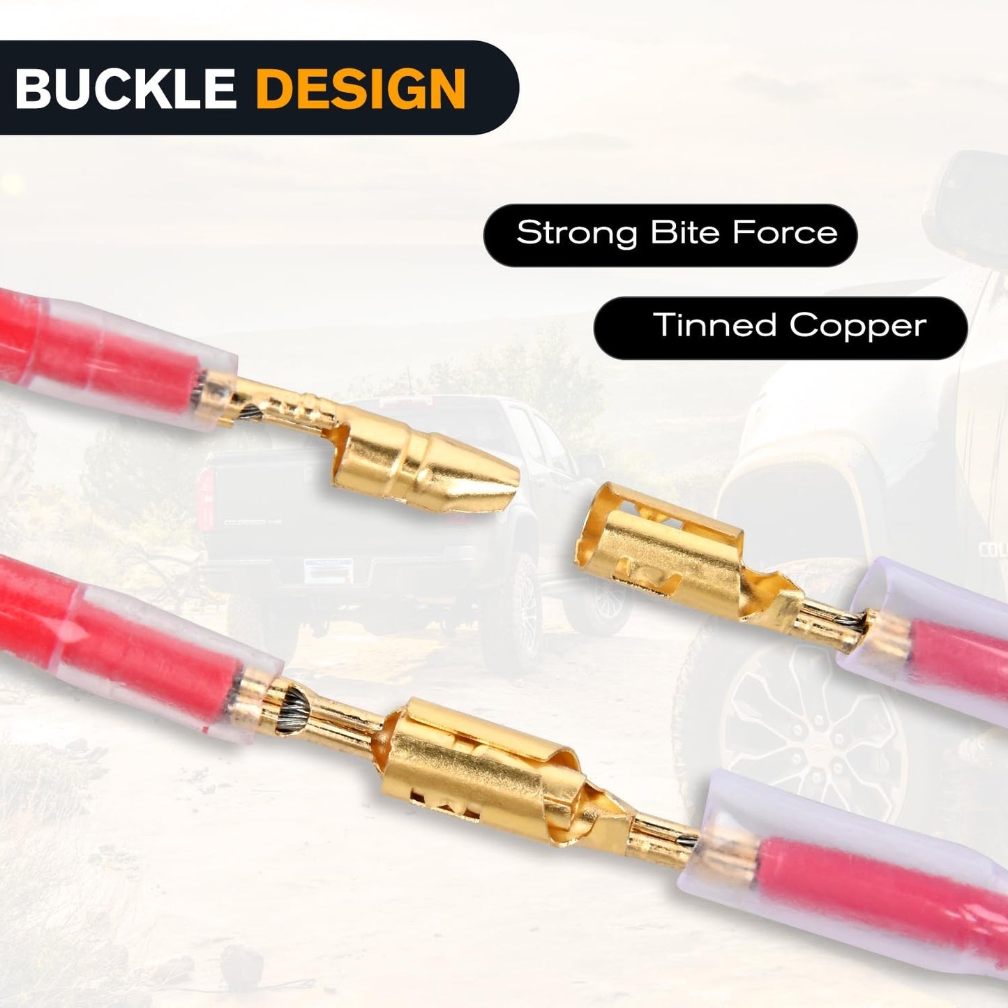 400PCS 3.9mm Bullet Connectors Male and Female Brass Wire Terminals Connector