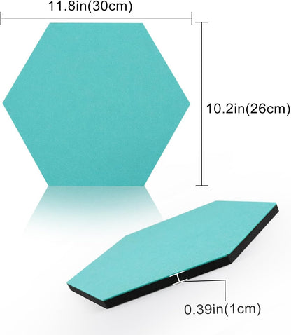 Hexagon Felt Cork Board Tiles, Large Hexagon Felt Bulletin Board Tiles Self