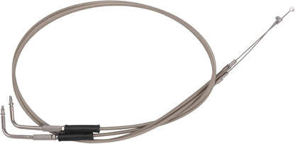 39" 43" 47" 51" Stainless Steel Throttle Cable Wire Kit Idle Cable with Harley