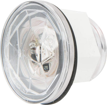 75304 White/Clear Light (1-1/4" Diamond Lens 1 LED Interior with Nut)