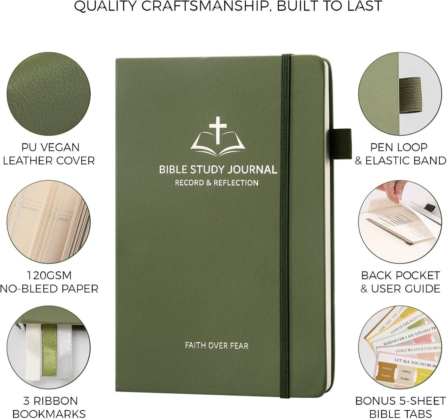 Daily Christian Bible Study Journal for Women & Men, 8.27x5.83” A5 Hardcover