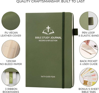 Daily Christian Bible Study Journal for Women & Men, 8.27x5.83” A5 Hardcover