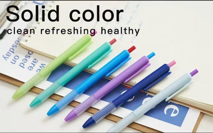 12pcs 1.0mm Black Ink Pens, Smooth Writing Ballpoint & Semi Gel Pens, Soft