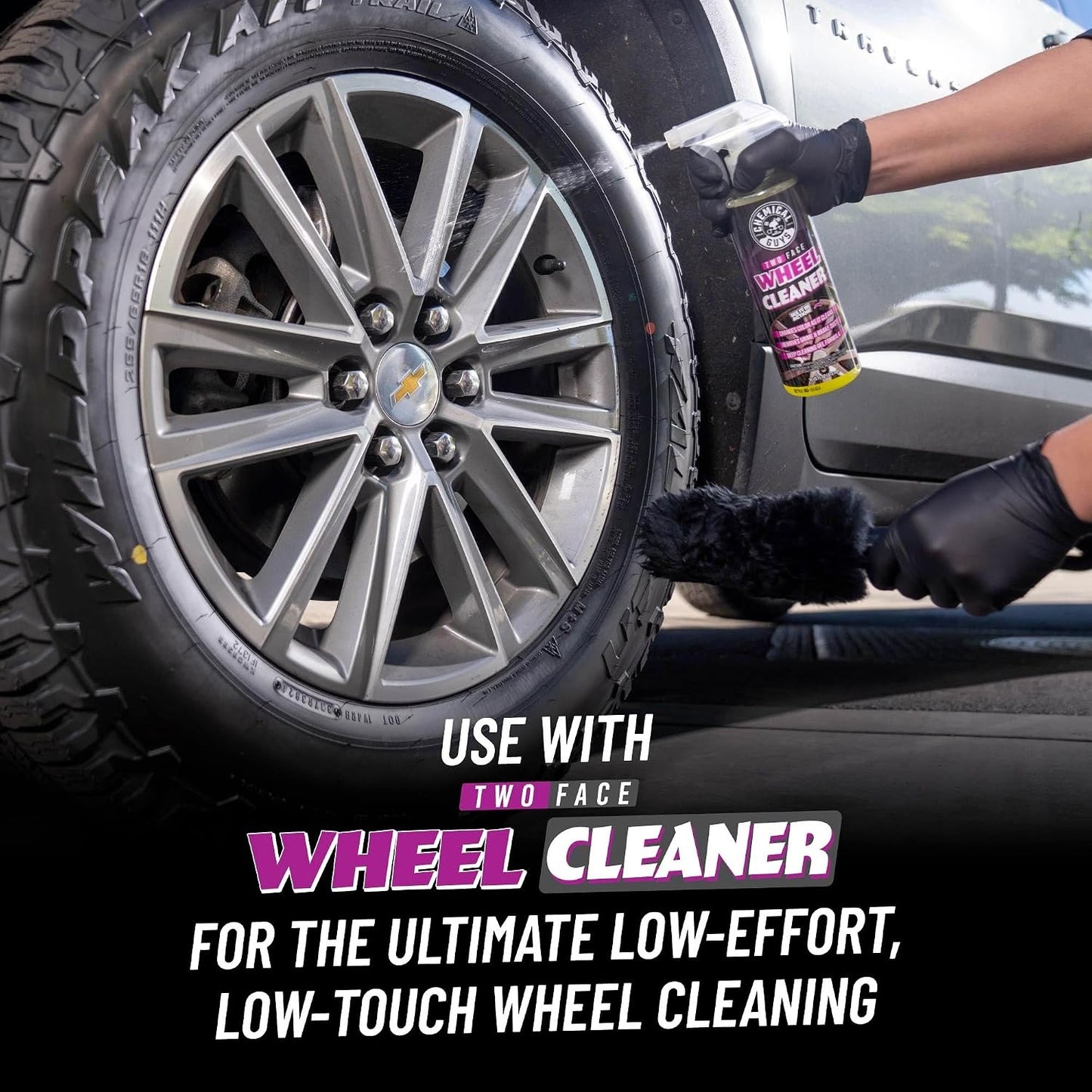 Gerbil Wheel and Rim Cleaning Brush Soft Natural Bristle Detailing Tool Tires